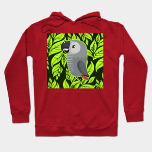 African Grey Parrot Hoodie